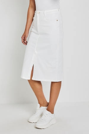 July (Skirt) Color Denim 002 White
