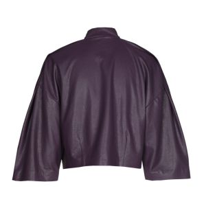 Bolerojas in vegan leather 45 Plum